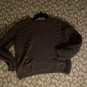 SO cable knit sweater